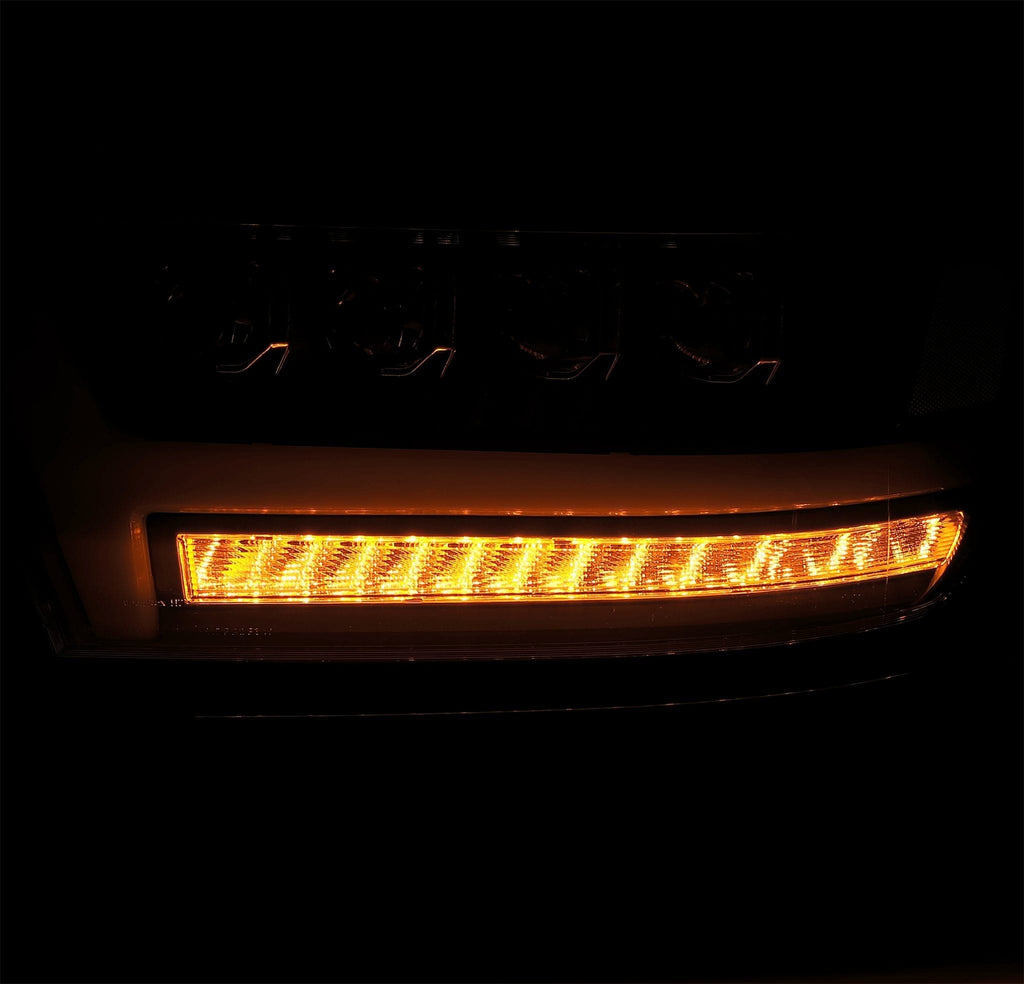 AlphaRex 880517 LED Projector Headlights Plank Style Design Chrome for Select Ram