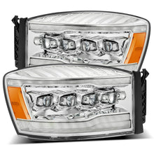 Load image into Gallery viewer, AlphaRex 880537 LED Projector Headlights in Chrome for Select Dodge Ram 1500, Dodge Ram 2500, Dodge Ram