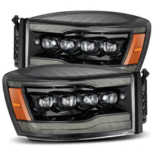 Load image into Gallery viewer, AlphaRex 880538 LED Projector Headlights in Alpha-Black for Select Dodge Ram 1500, Dodge Ram 2500, Dodge Ram
