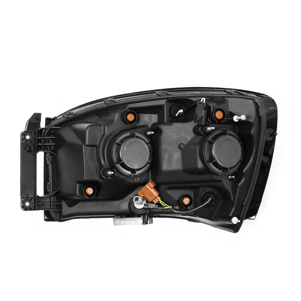 AlphaRex 880538 LED Projector Headlights in Alpha-Black for Select Dodge Ram 1500, Dodge Ram 2500, Dodge Ram