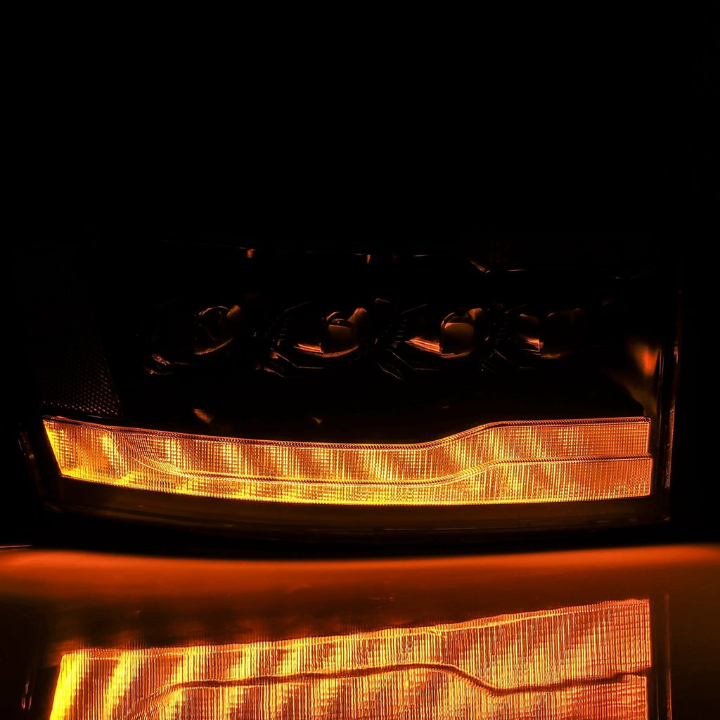 AlphaRex 880538 LED Projector Headlights in Alpha-Black for Select Dodge Ram 1500, Dodge Ram 2500, Dodge Ram