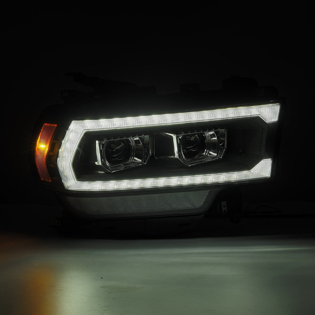 AlphaRex 880550 Projector Headlights Black for Select Ram 1500, Ram 2500, Ram 3500, Ram 4500, Ram