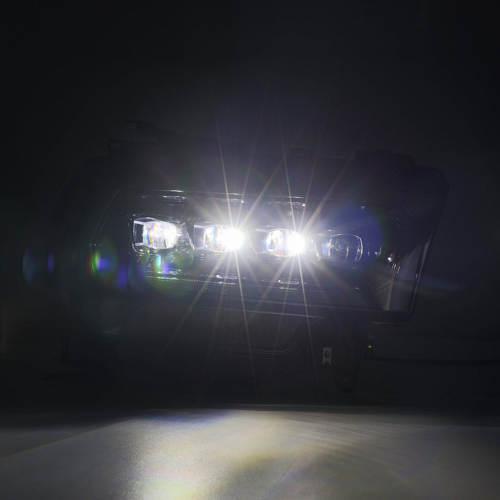 AlphaRex 880552 LED Projector Headlights in Alpha-Black for Select Ram 1500, Ram 2500, Ram 3500, Ram 4500, Ram