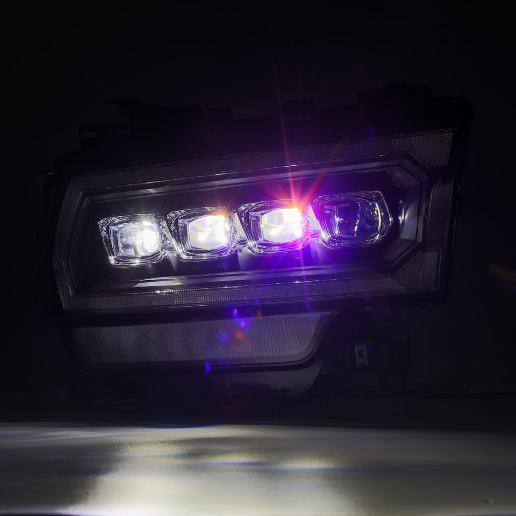 AlphaRex 880553 LED Projector Headlights in Black for Select Ram 1500, Ram 2500, Ram 3500, Ram 4500, Ram