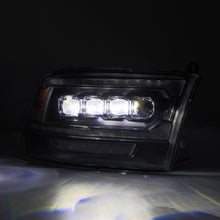 Load image into Gallery viewer, AlphaRex 880555 LED Projector Headlights in Black for Select Dodge Ram 1500, Dodge Ram 2500, Dodge Ram 3500, Dodge Ram 4500, Dodge Ram 5500, Ram 1500, Ram 2500, Ram 3500, Ram 4500, Ram