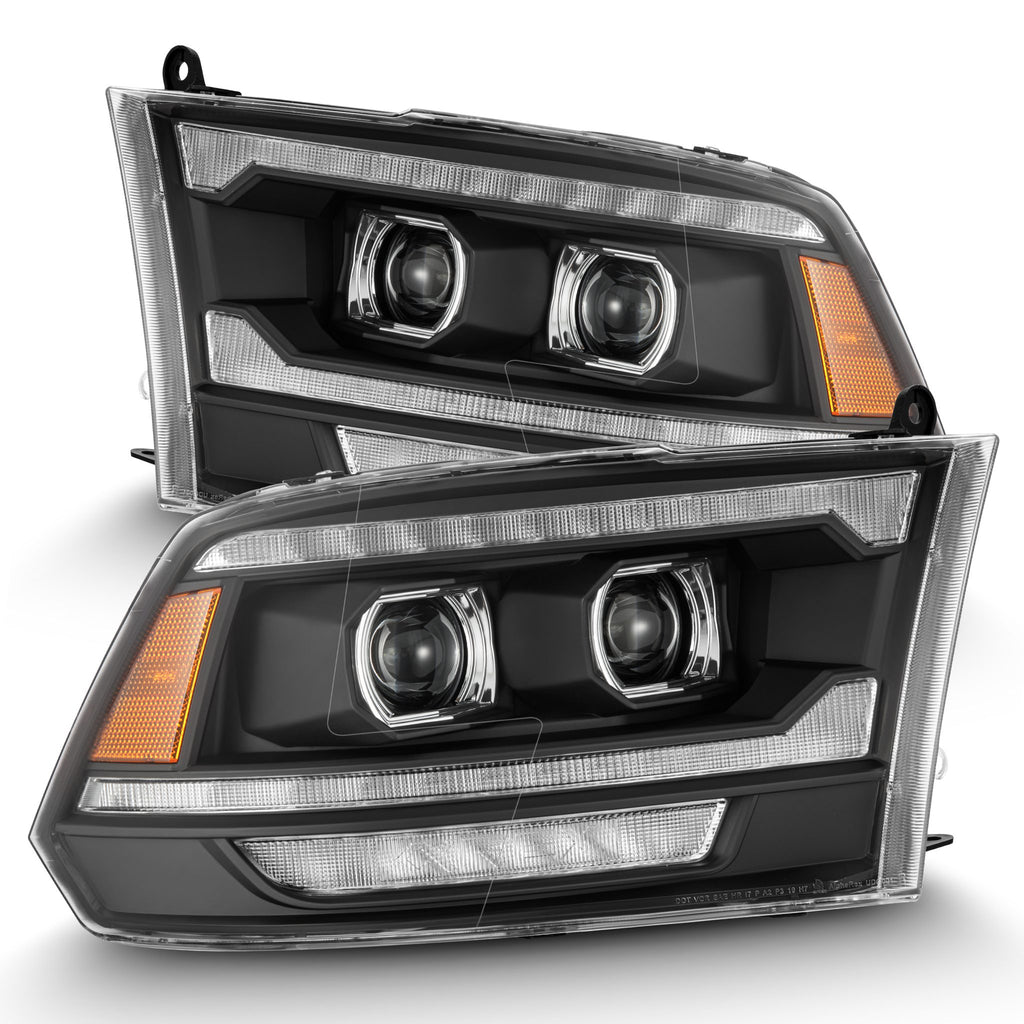 AlphaRex 880558 Projector Headlights Black for Select Dodge Ram 1500, Dodge Ram 2500, Dodge Ram 3500, Dodge Ram 4500, Dodge Ram 5500, Ram 1500, Ram 2500, Ram 3500, Ram 4500, Ram
