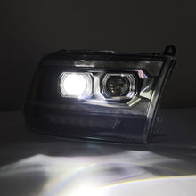 Load image into Gallery viewer, AlphaRex 880558 Projector Headlights Black for Select Dodge Ram 1500, Dodge Ram 2500, Dodge Ram 3500, Dodge Ram 4500, Dodge Ram 5500, Ram 1500, Ram 2500, Ram 3500, Ram 4500, Ram