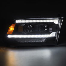 Load image into Gallery viewer, AlphaRex 880558 Projector Headlights Black for Select Dodge Ram 1500, Dodge Ram 2500, Dodge Ram 3500, Dodge Ram 4500, Dodge Ram 5500, Ram 1500, Ram 2500, Ram 3500, Ram 4500, Ram