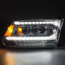 Load image into Gallery viewer, AlphaRex 880562 Projector Headlights Alpha- Black for Select Dodge Ram 1500, Dodge Ram 3500, Dodge Ram 4500, Dodge Ram 5500, Ram 1500, Ram 2500, Ram 3500, Ram 4500, Ram