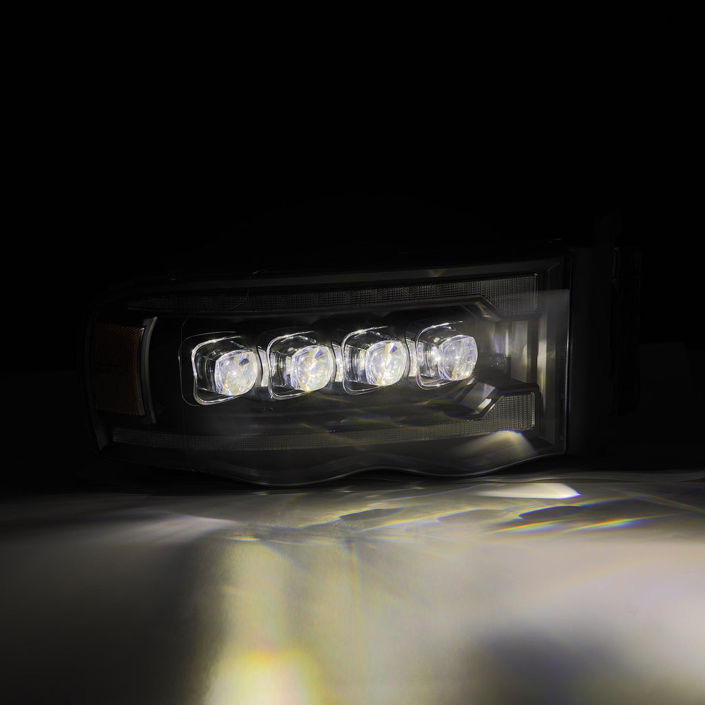 AlphaRex 880564 LED Projector Headlights in Black for Select Dodge Ram 1500, Dodge Ram 2500, Dodge Ram