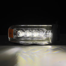 Load image into Gallery viewer, AlphaRex 880565 LED Projector Headlights in Chrome for Select Dodge Ram 1500, Dodge Ram 2500, Dodge Ram