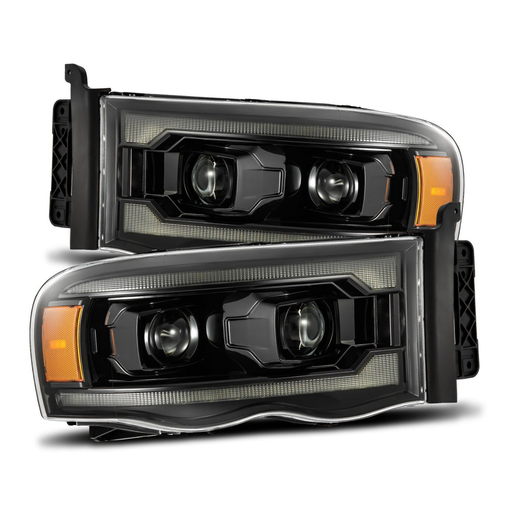 AlphaRex 880569 Projector Headlights Alpha-Black for Select Dodge Ram 1500, Dodge Ram 2500, Dodge Ram