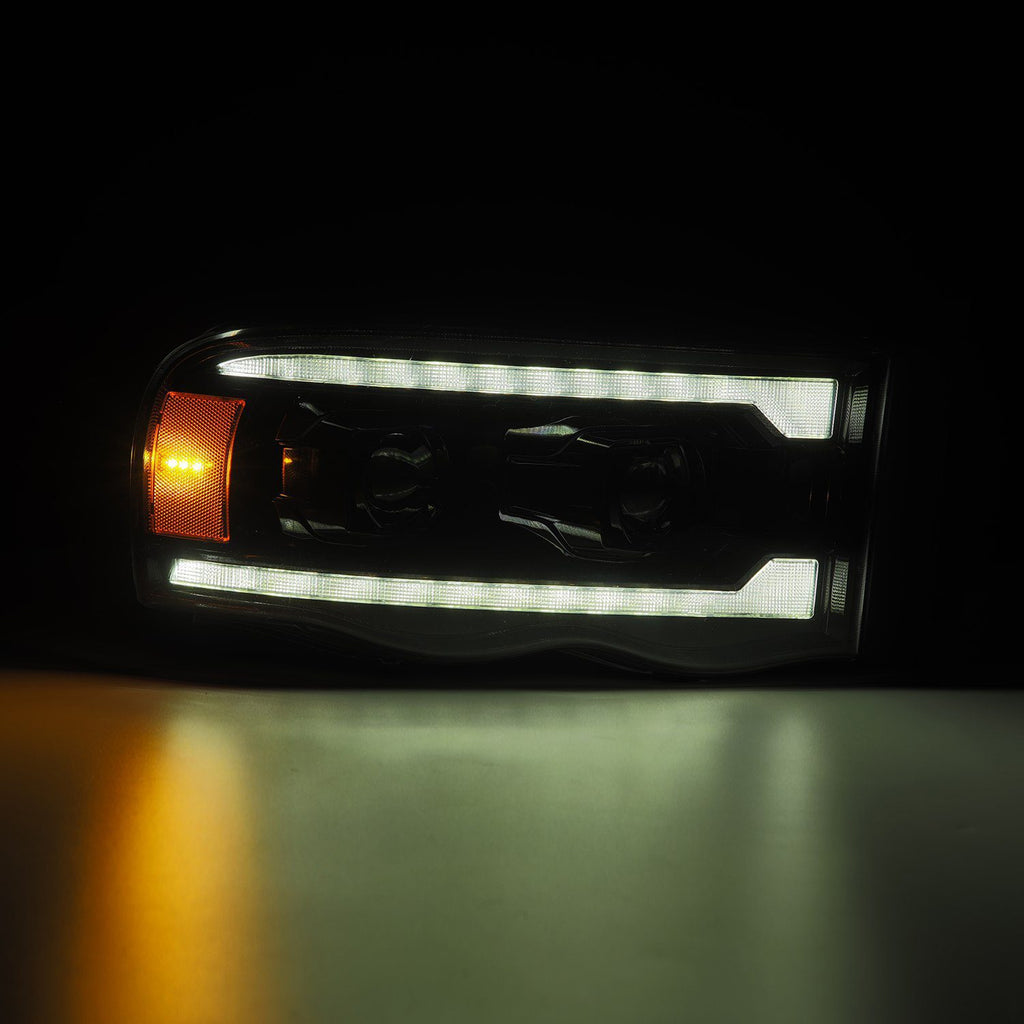 AlphaRex 880569 Projector Headlights Alpha-Black for Select Dodge Ram 1500, Dodge Ram 2500, Dodge Ram