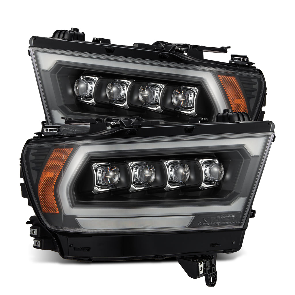 AlphaRex 880578 LED Projector Headlights in Black for Select Ram