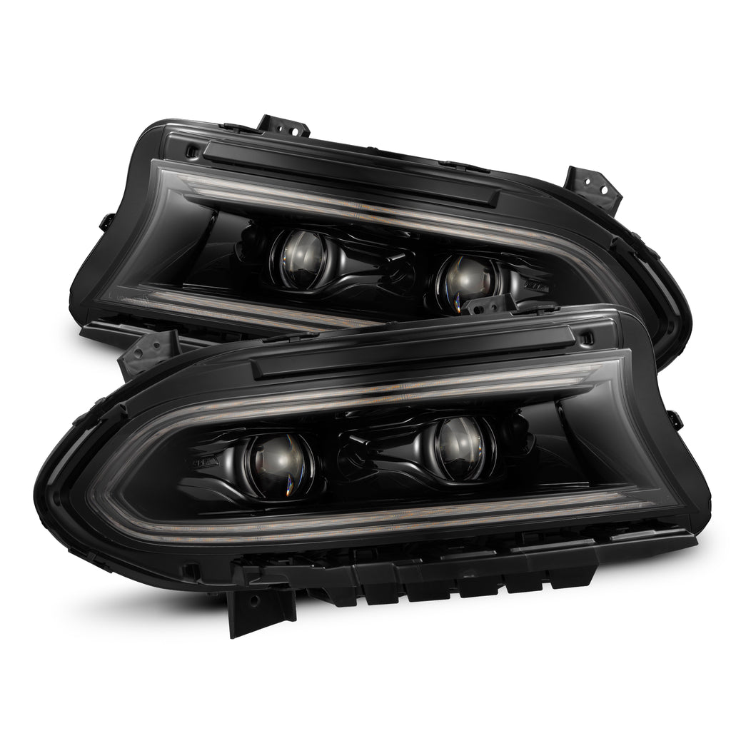 AlphaRex 880579 Projector Headlights Alpha Black for Select Dodge Charger