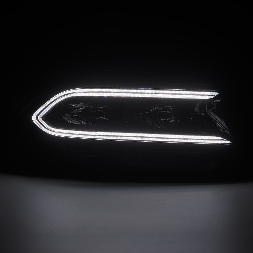 AlphaRex 880599 Projector Headlights Black for Select Dodge Charger