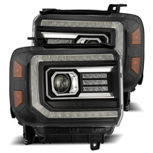Load image into Gallery viewer, AlphaRex 880615 Projector Headlights Black for Select GMC Sierra, GMC Sierra HD, GMC Sierra HD