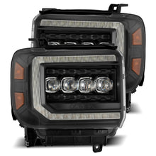 Load image into Gallery viewer, AlphaRex 880617 LED Projector Headlights in Black for Select GMC Sierra, GMC Sierra HD, GMC Sierra HD
