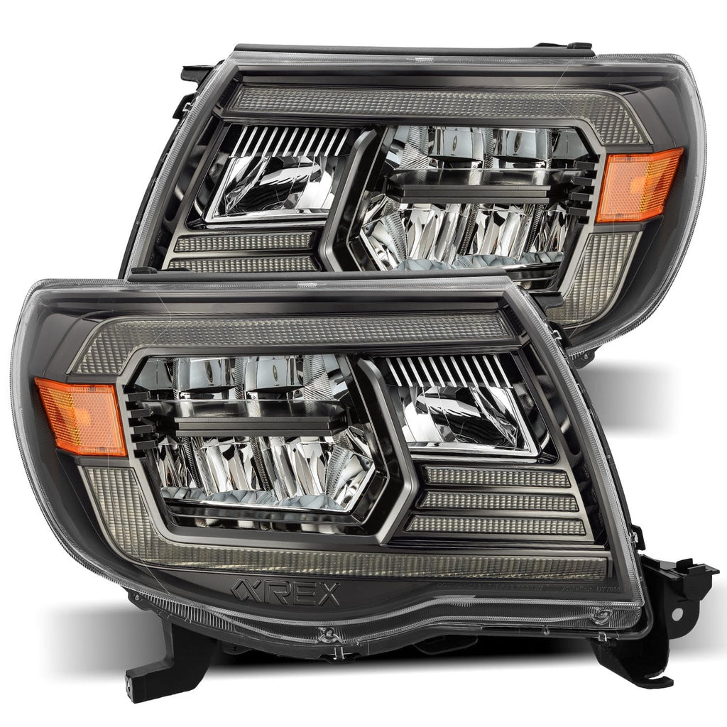 AlphaRex 880733 Projector Headlights Alpha-Black for Select Toyota Tacoma