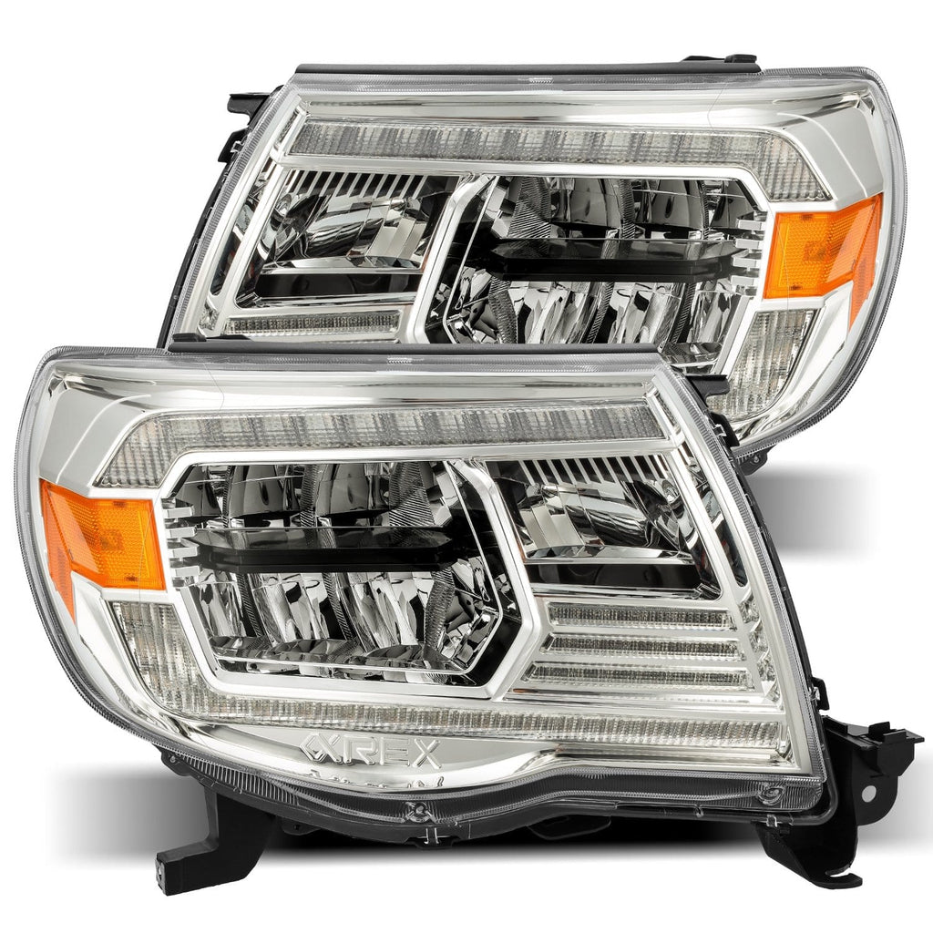 AlphaRex 880734 Projector Headlights Chrome for Select Toyota Tacoma