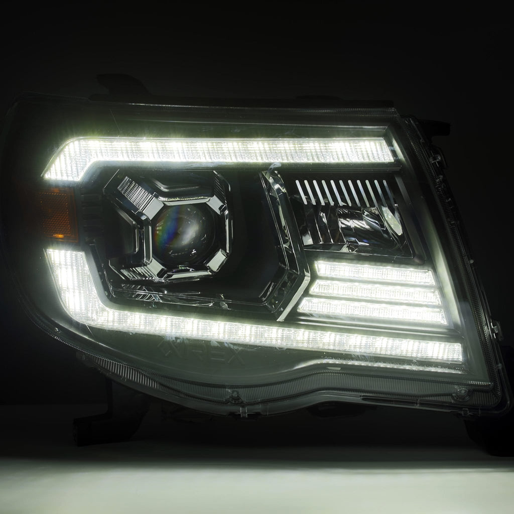 AlphaRex 880737 Projector Headlights Chrome for Select Toyota Tacoma