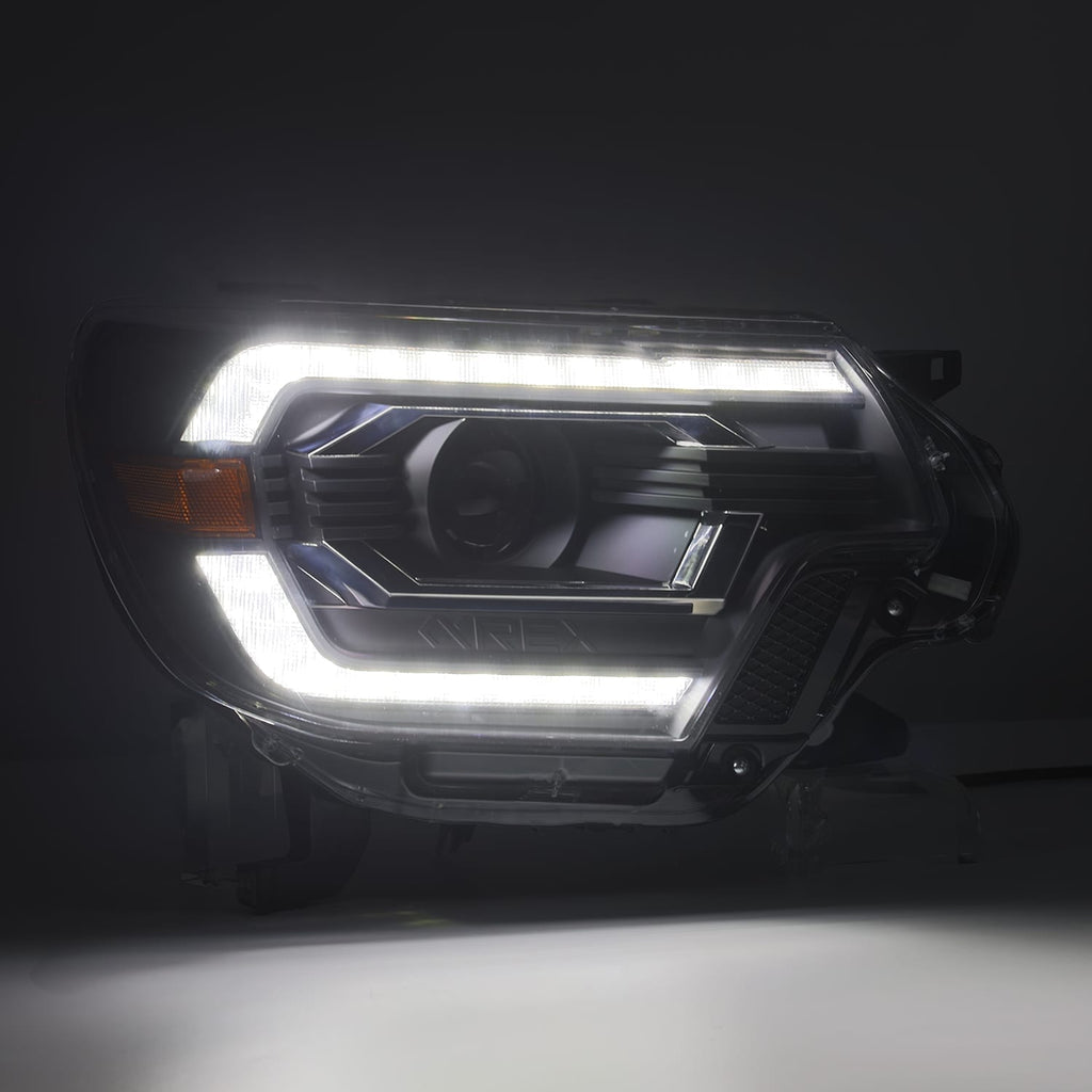 AlphaRex 880750 Projector Headlights Alpha-Black for Select Toyota Tacoma