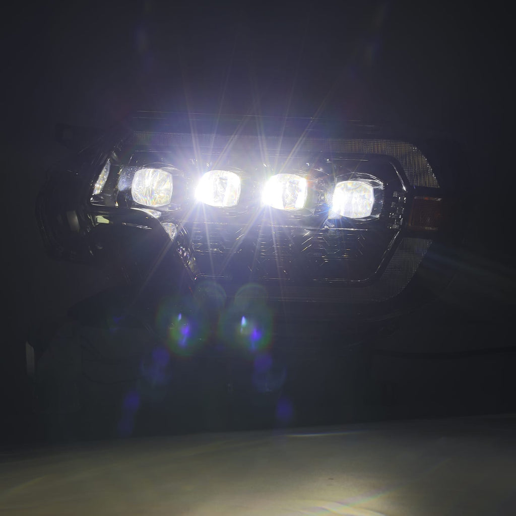 AlphaRex 880752 LED Projector Headlights in Alpha-Black for Select Toyota Tacoma