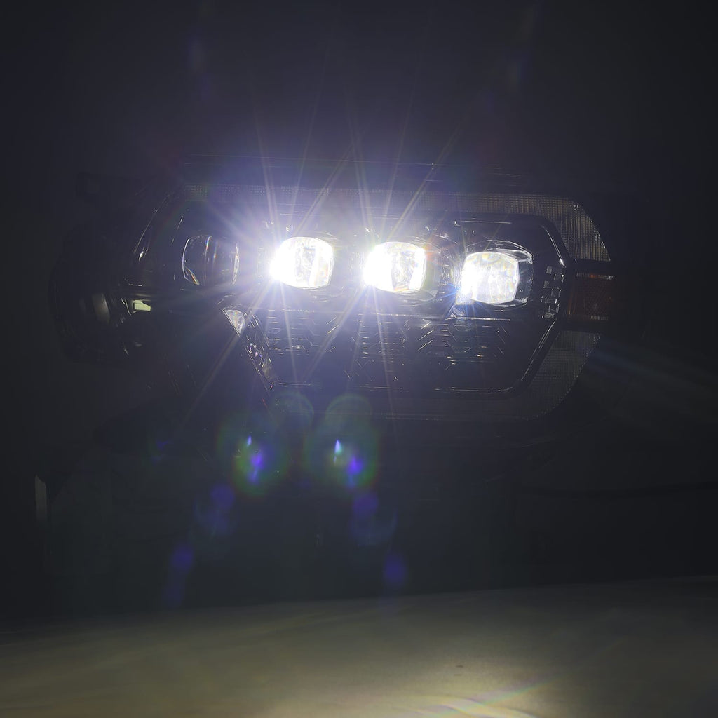 AlphaRex 880753 LED Projector Headlights in Black for Select Toyota Tacoma