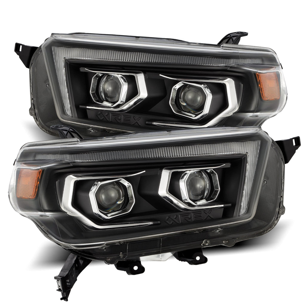 AlphaRex 880757 Projector Headlights Black for Select Toyota 4Runner
