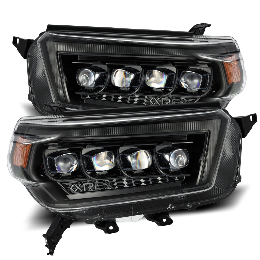 AlphaRex 880758 LED Projector Headlights in Alpha-Black for Select Toyota 4Runner