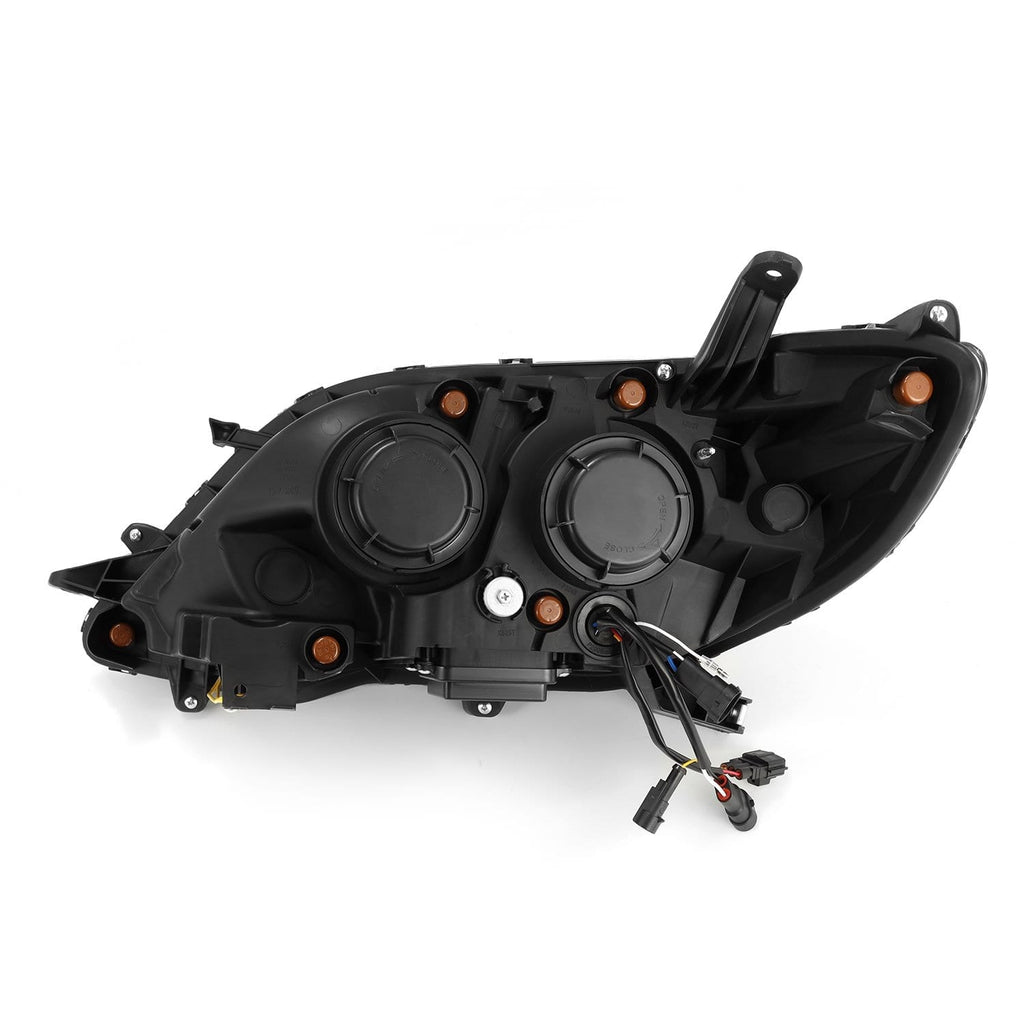 AlphaRex 880765 Projector Headlights Alpha-Black for Select Toyota Sienna