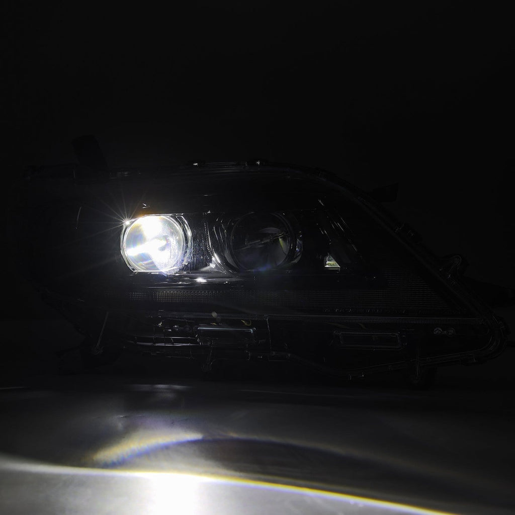 AlphaRex 880765 Projector Headlights Alpha-Black for Select Toyota Sienna