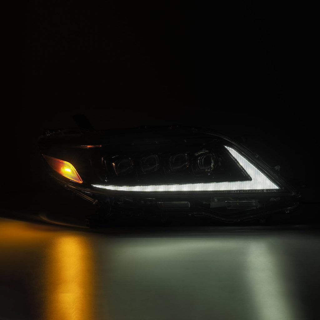 AlphaRex 880767 LED Projector Headlights in Alpha-Black for Select Toyota Sienna