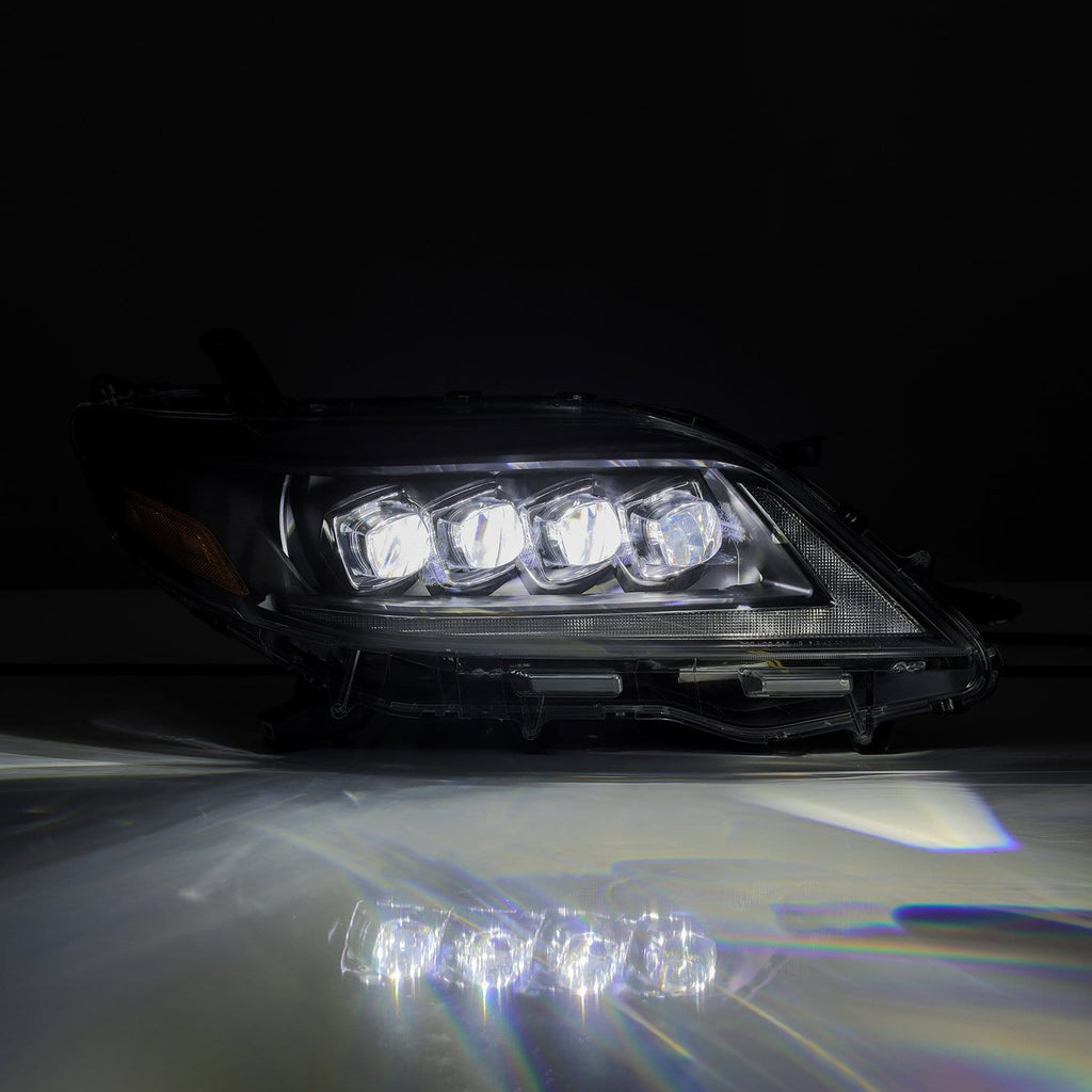 AlphaRex 880768 LED Projector Headlights in Black for Select Toyota Sienna