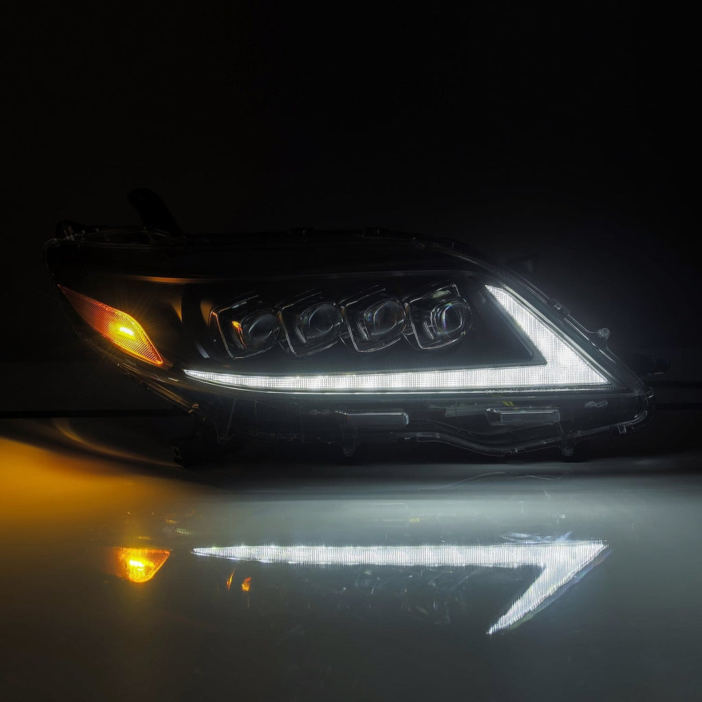AlphaRex 880768 LED Projector Headlights in Black for Select Toyota Sienna