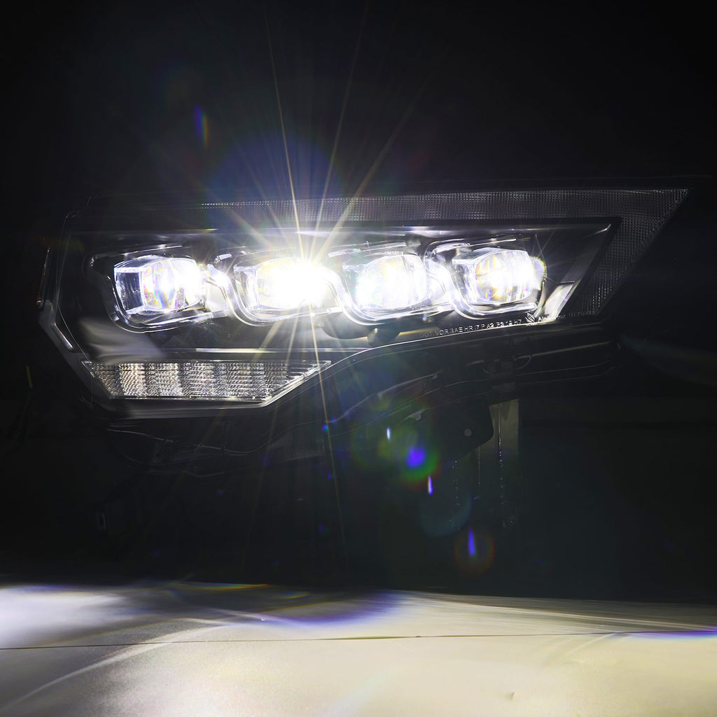 AlphaRex 880808 Projector Headlights Black for Select Toyota 4Runner