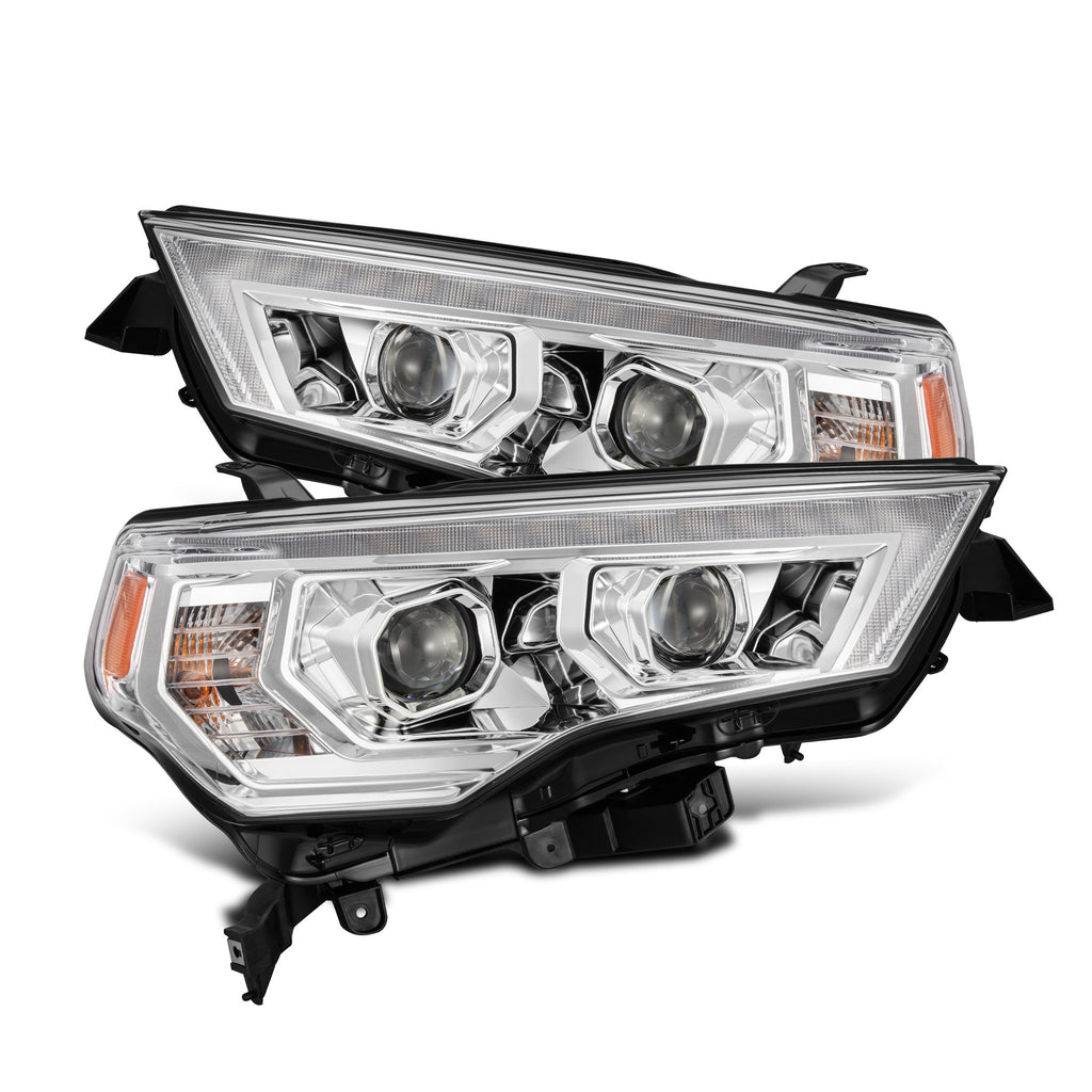 AlphaRex 880812 Projector Headlights Chrome for Select Toyota 4Runner