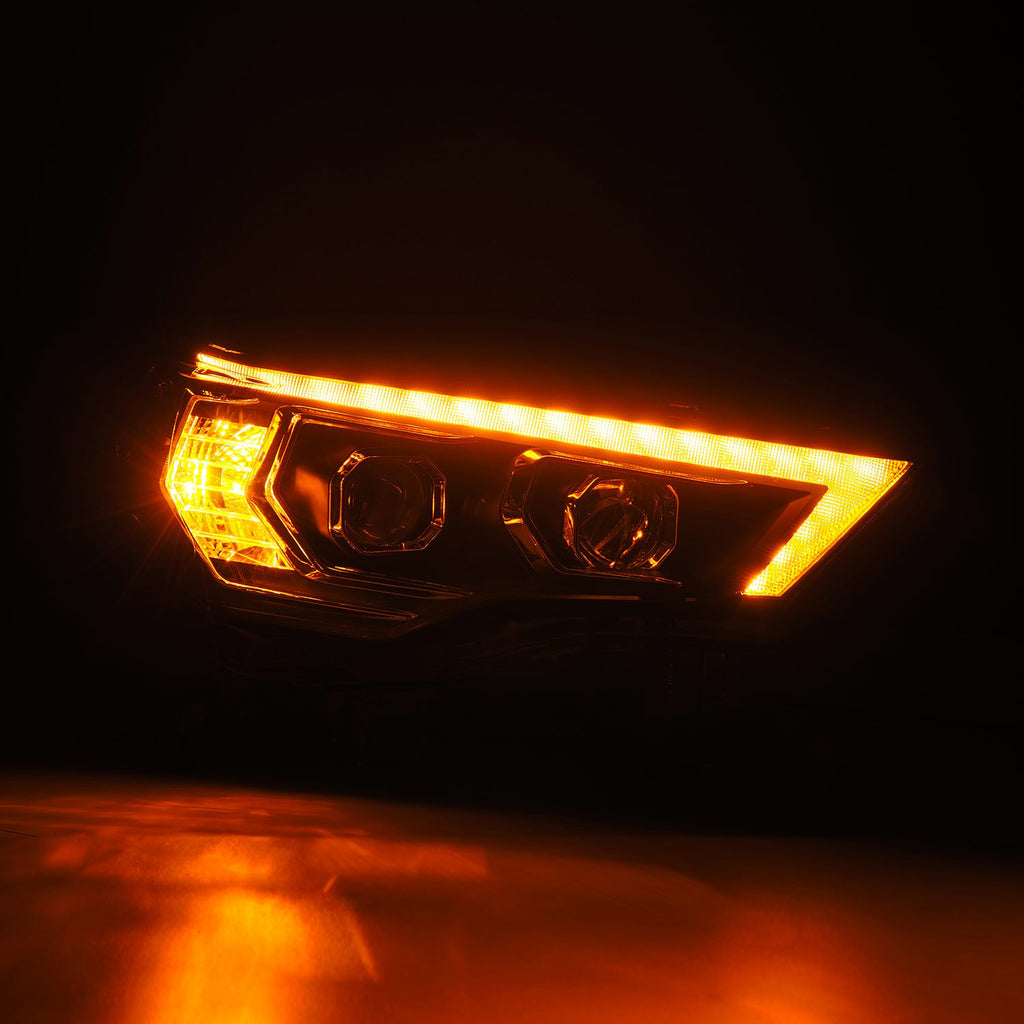 AlphaRex 880814 Projector Headlights Black for Select Toyota 4Runner