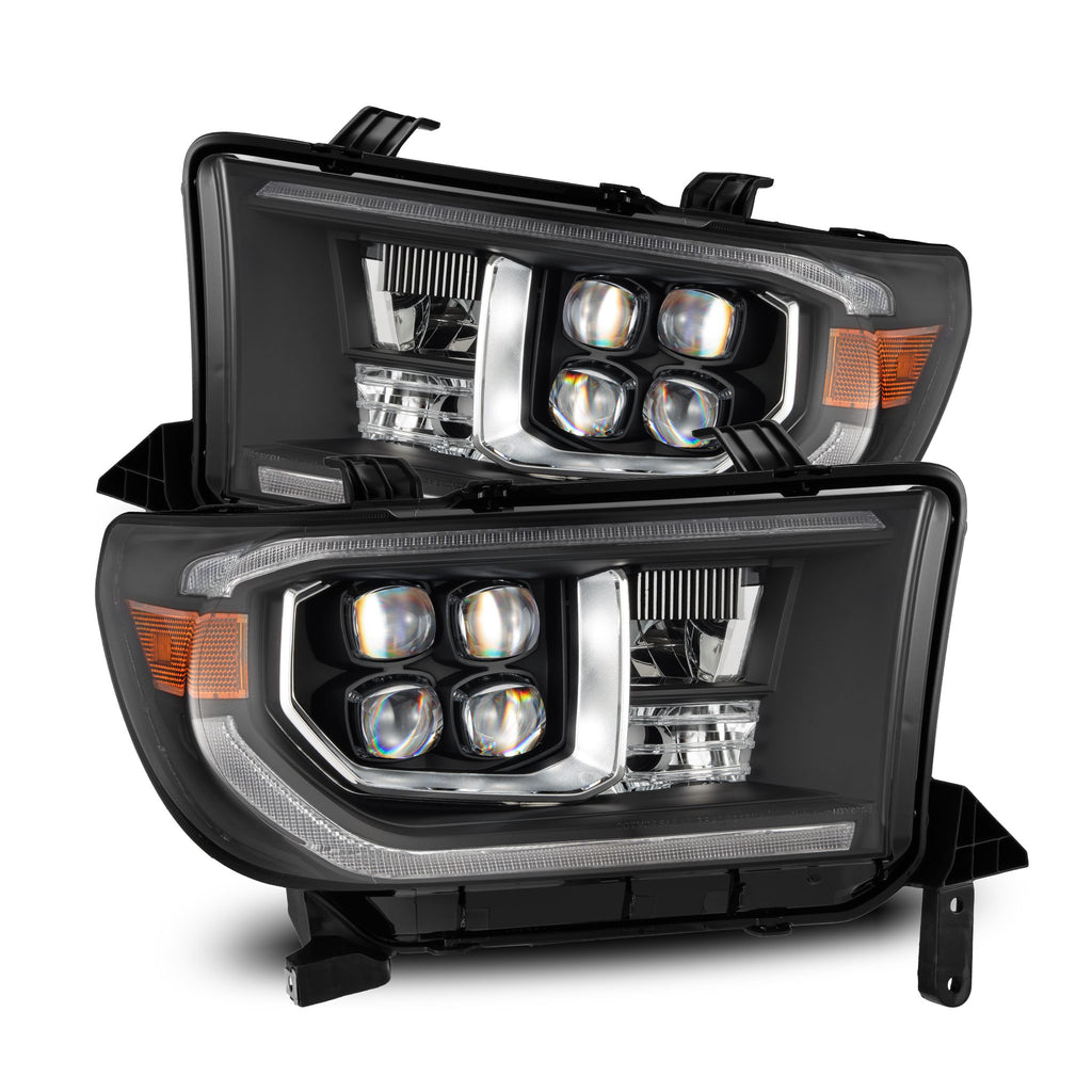 AlphaRex 880818 Projector Headlights Black for Select Toyota Sequoia, Toyota Tundra