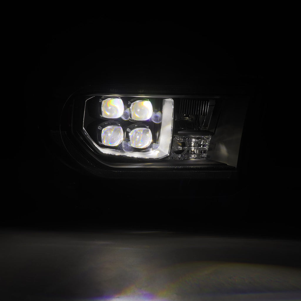 AlphaRex 880818 Projector Headlights Black for Select Toyota Sequoia, Toyota Tundra