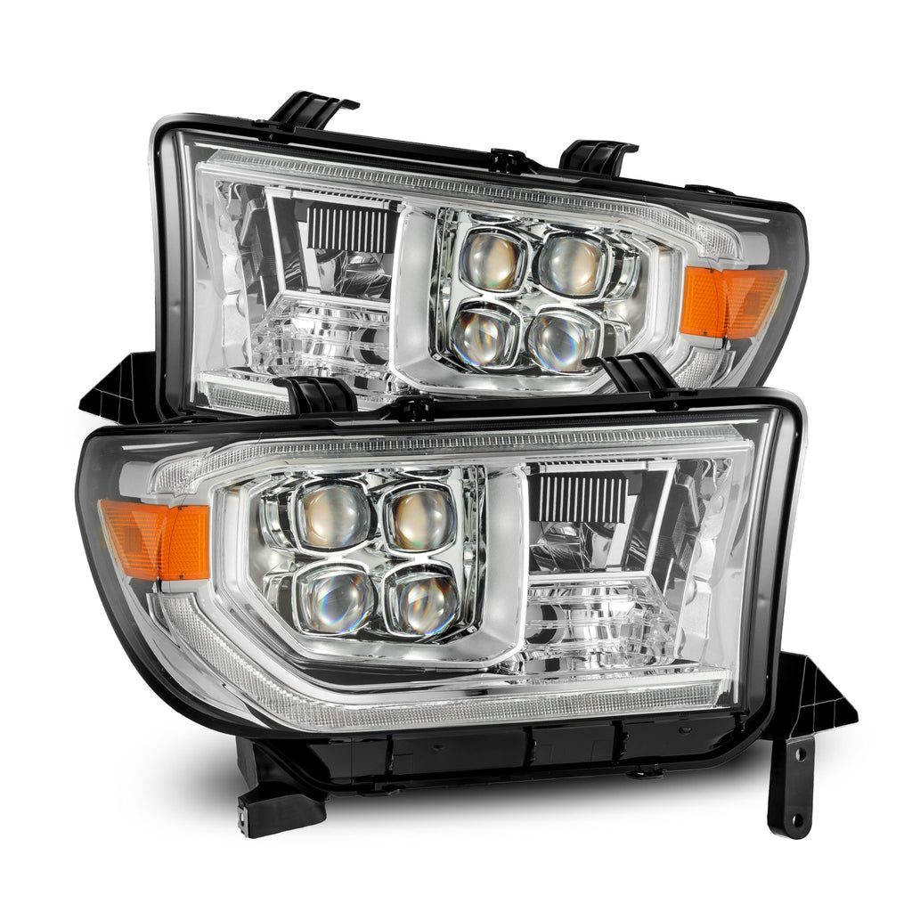 AlphaRex 880819 Projector Headlights Chrome for Select Toyota Sequoia, Toyota Tundra