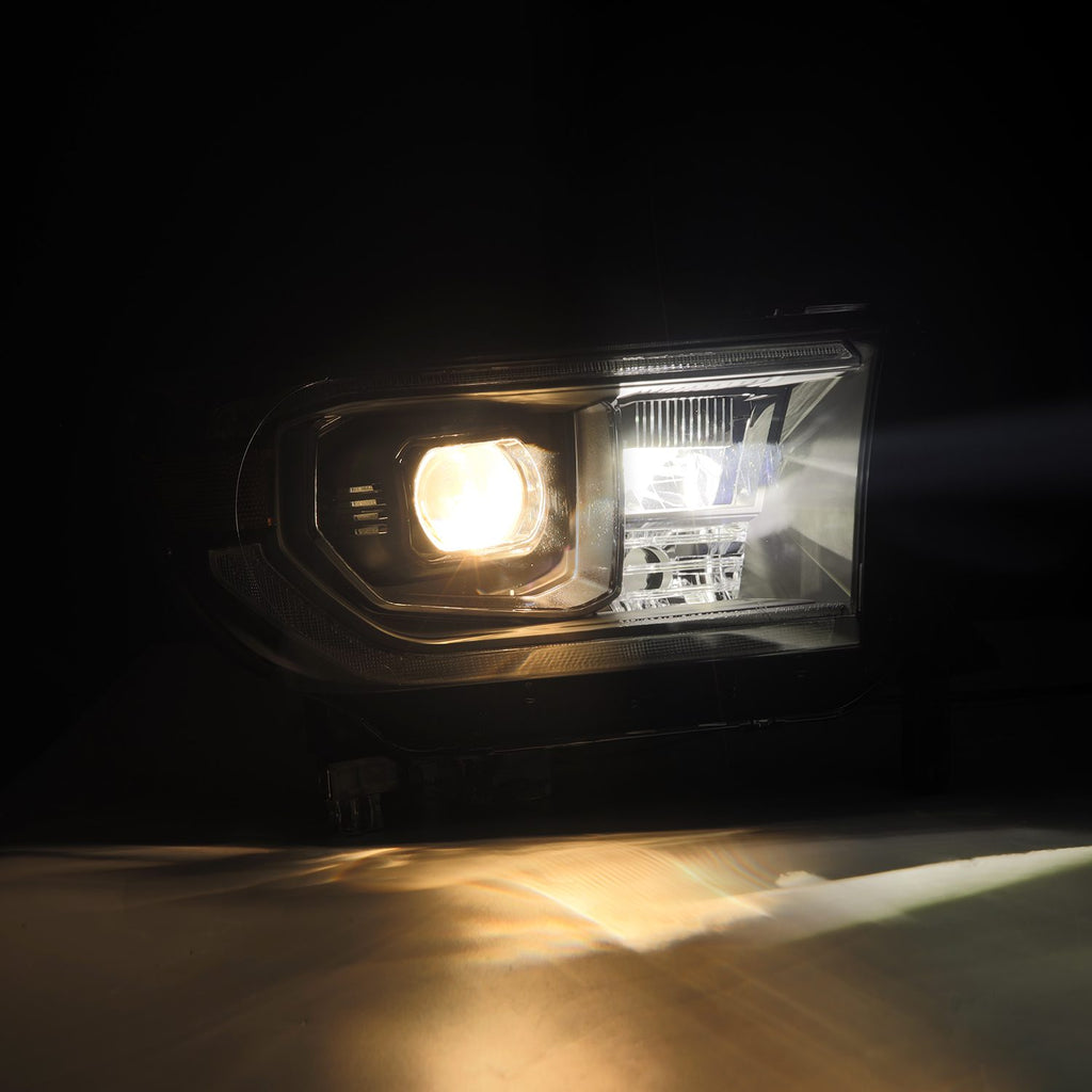 AlphaRex 880823 Projector Headlights Black for Select Toyota Sequoia, Toyota Tundra