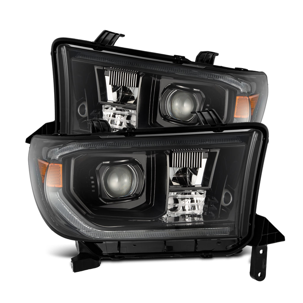 AlphaRex 880828 Projector Headlights Alpha-Black for Select Toyota Sequoia, Toyota Tundra
