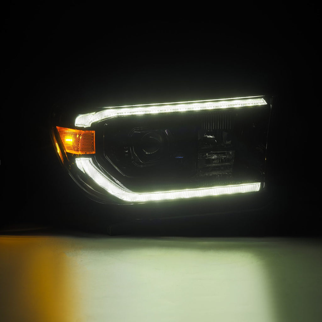 AlphaRex 880828 Projector Headlights Alpha-Black for Select Toyota Sequoia, Toyota Tundra