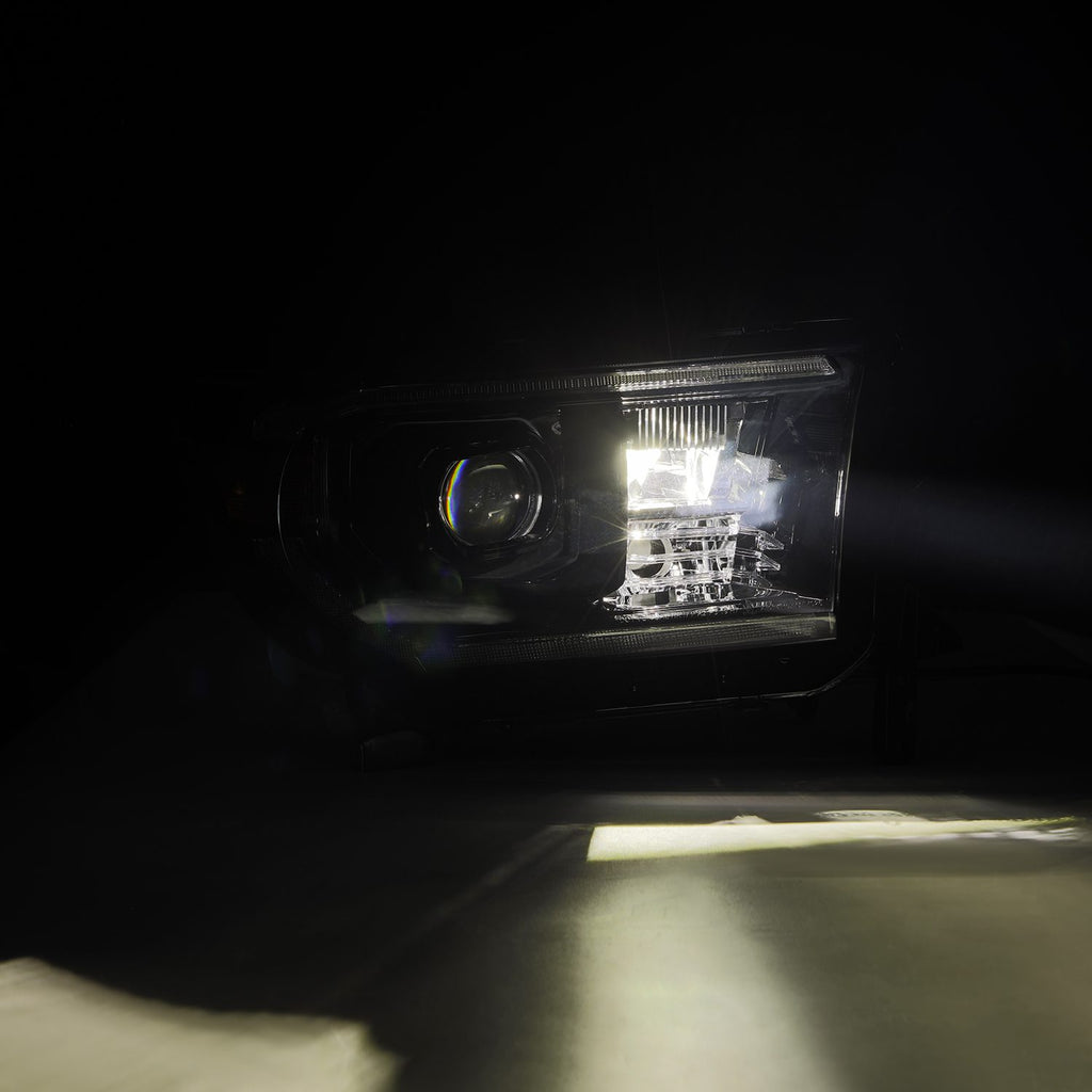 AlphaRex 880828 Projector Headlights Alpha-Black for Select Toyota Sequoia, Toyota Tundra