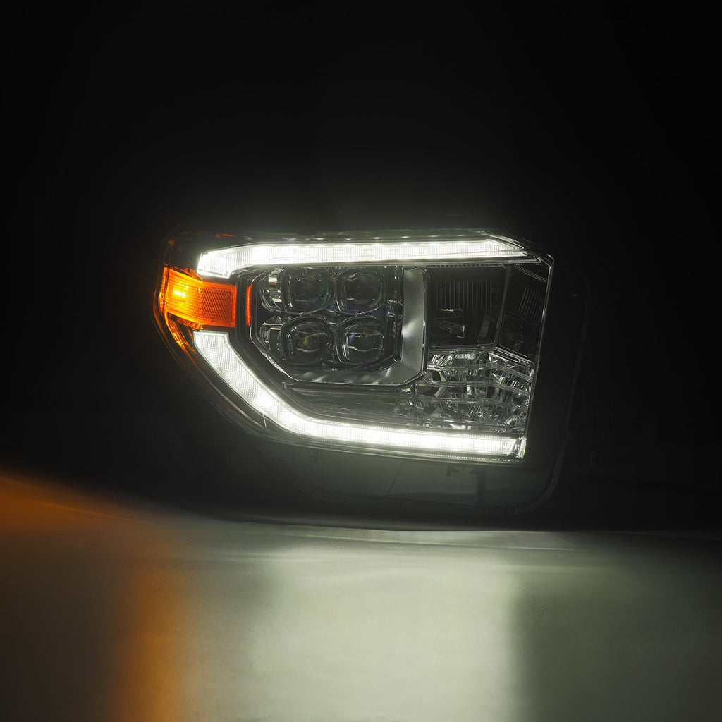 AlphaRex 880831 Projector Headlights Chrome for Select Toyota Tundra