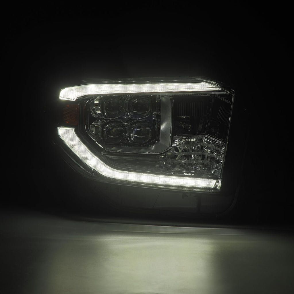 AlphaRex 880831 Projector Headlights Chrome for Select Toyota Tundra