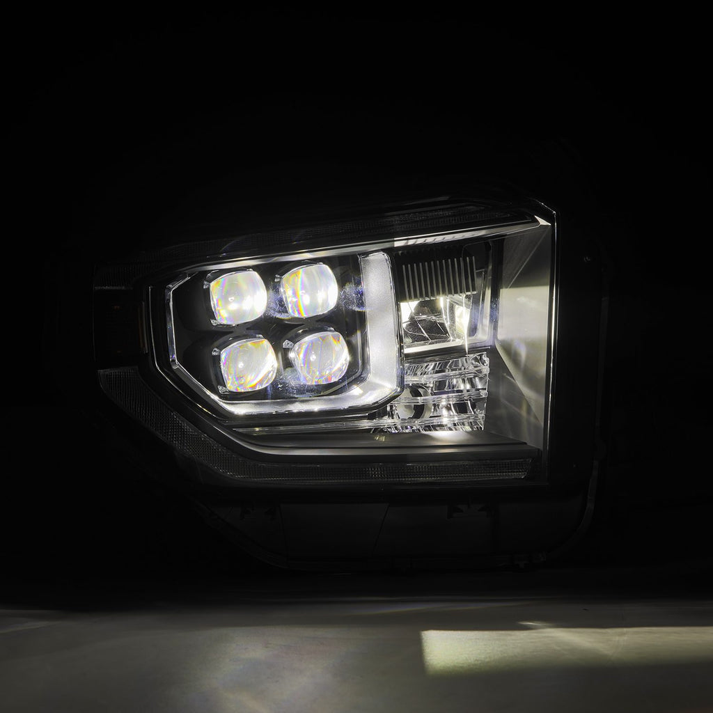 AlphaRex 880833 Projector Headlights Black for Select Toyota Tundra