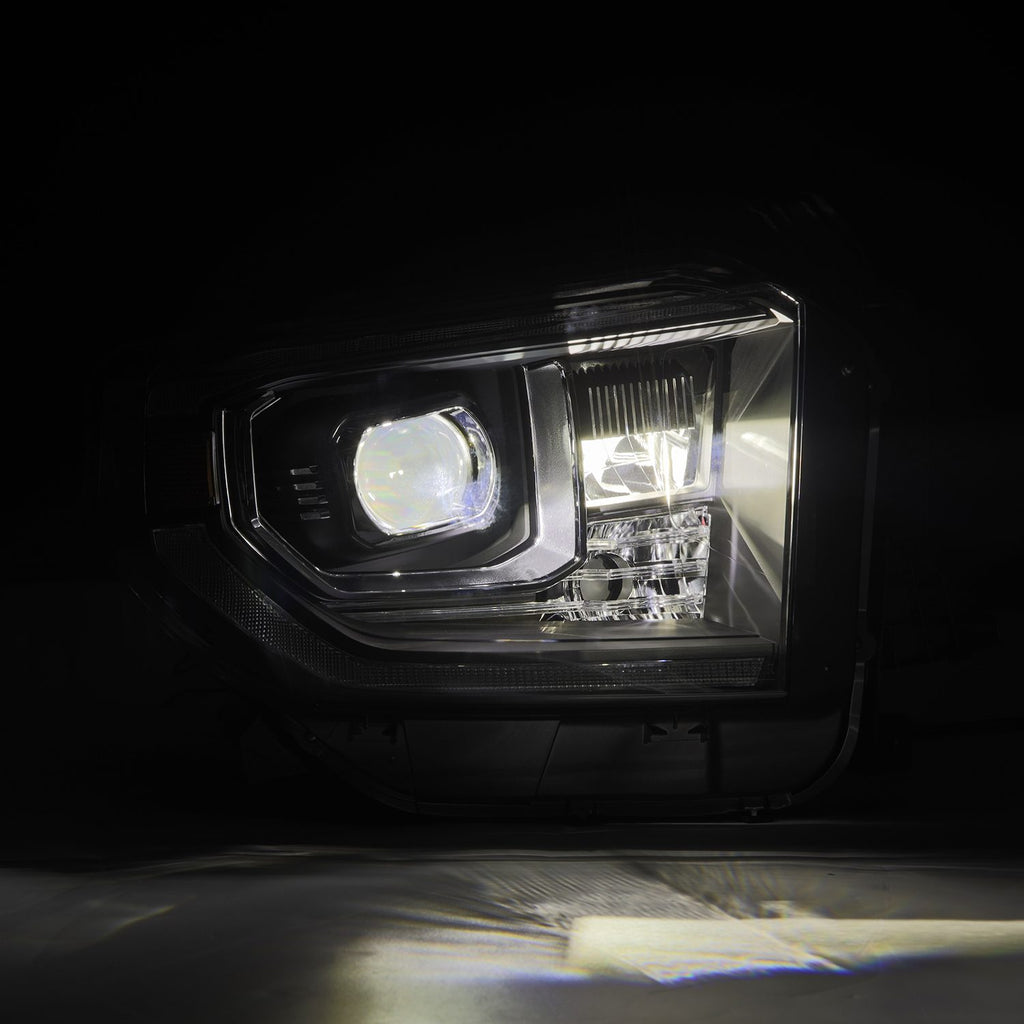 AlphaRex 880835 Projector Headlights Black for Select Toyota Tundra