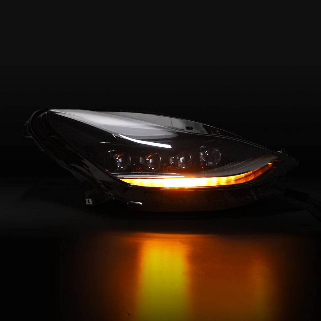 AlphaRex 880860 Projector Headlights Black for Select Tesla 3, Tesla Y